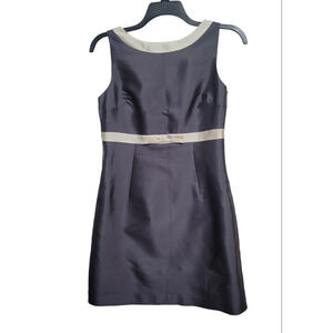 FENN WRIGHT MANSON Women Silk Cotton Dress Gray Size 12